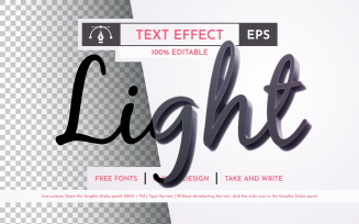 Black Light Editable Text Effect, Font Style