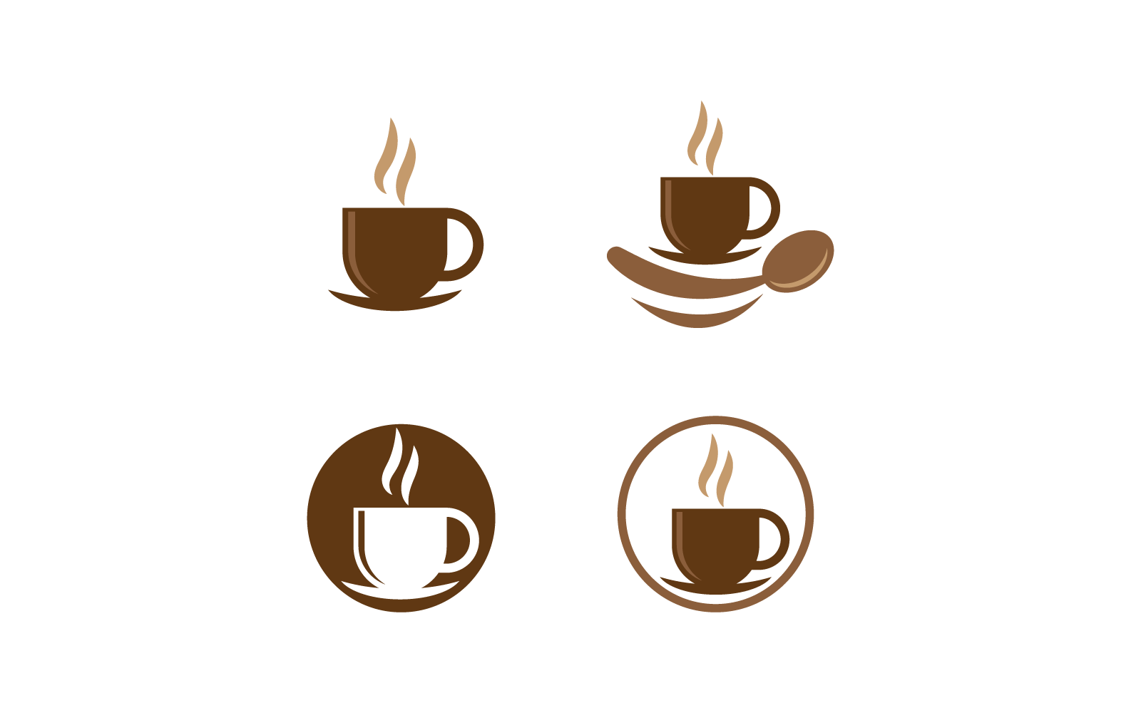 Coffee cup logo template vector illustration design