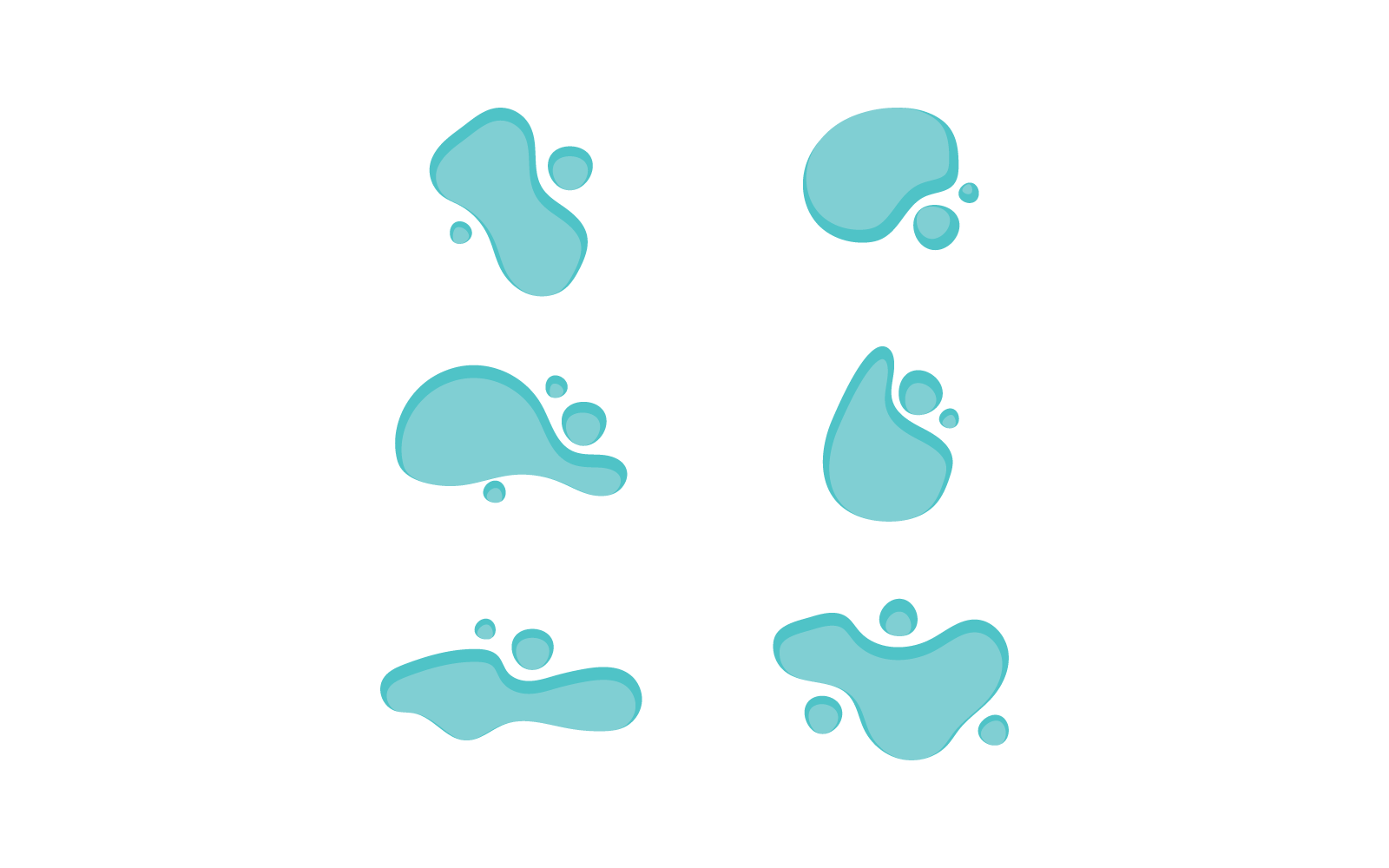 Diseño de vector de ilustración de salpicaduras de agua
