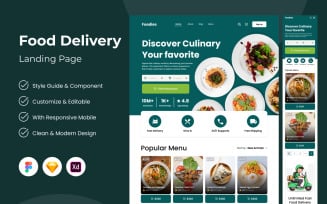 Foodies - Food Delivery Landing Page V2