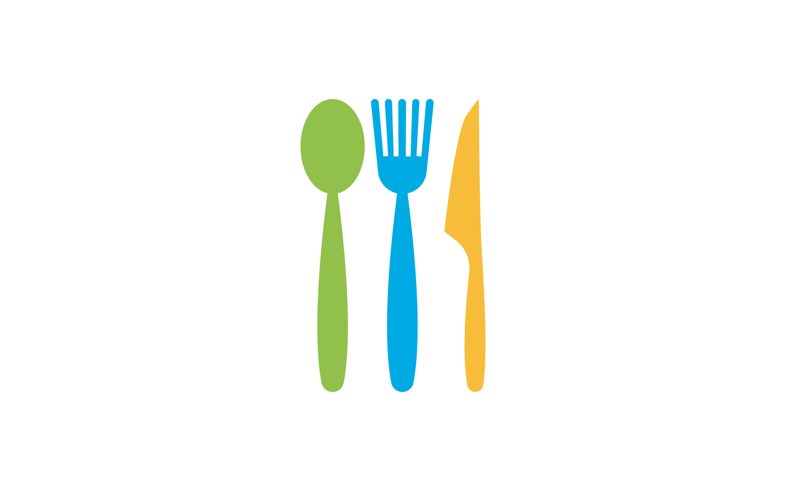 fork and spoon logo vector design template