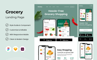Grocery - Food Delivery Landing Page V2