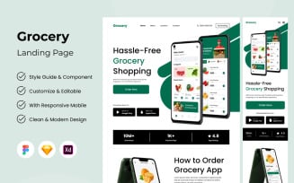 Grocery - Food Delivery Landing Page