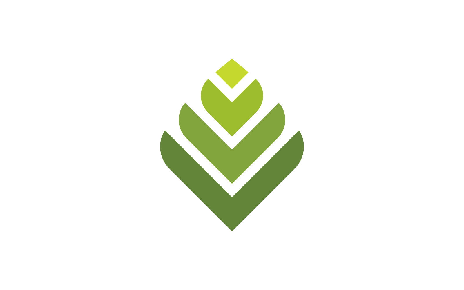 Grünes Blatt Illustration Logo Vektor Icon Design