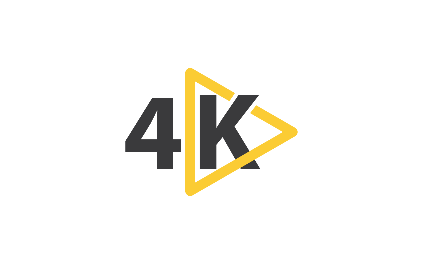 4K Ultra HD vector flat design illustration Logo Template