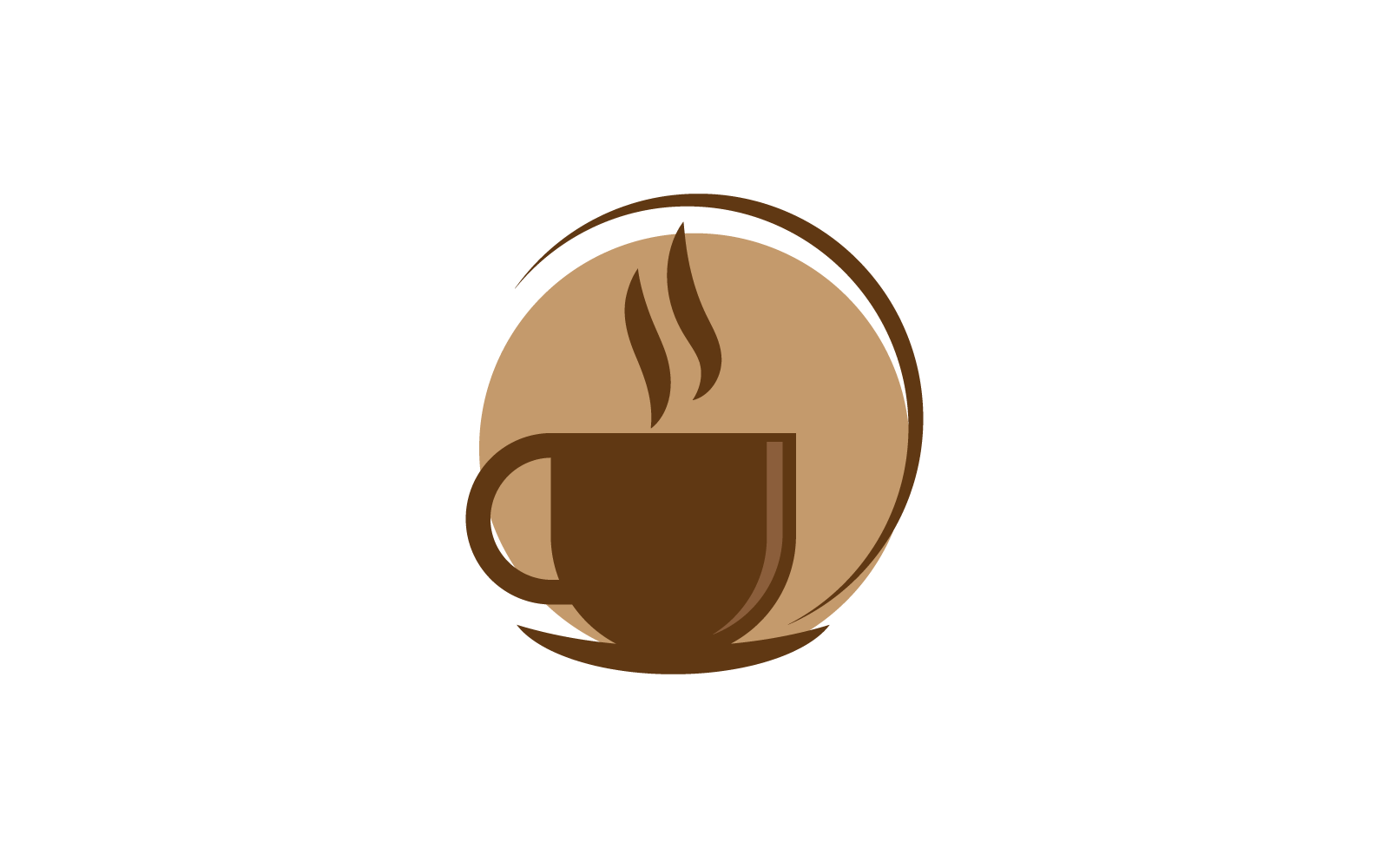 Illustration vectorielle du modèle de logo de tasse à café