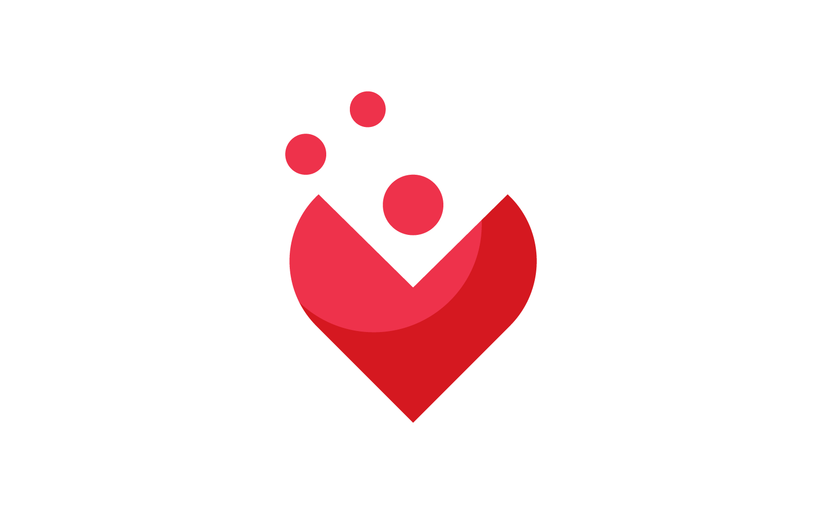 Liefde logo vector illustratie ontwerpsjabloon