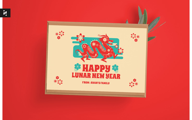 Lunar New Year Greeting Card Corporate Identity