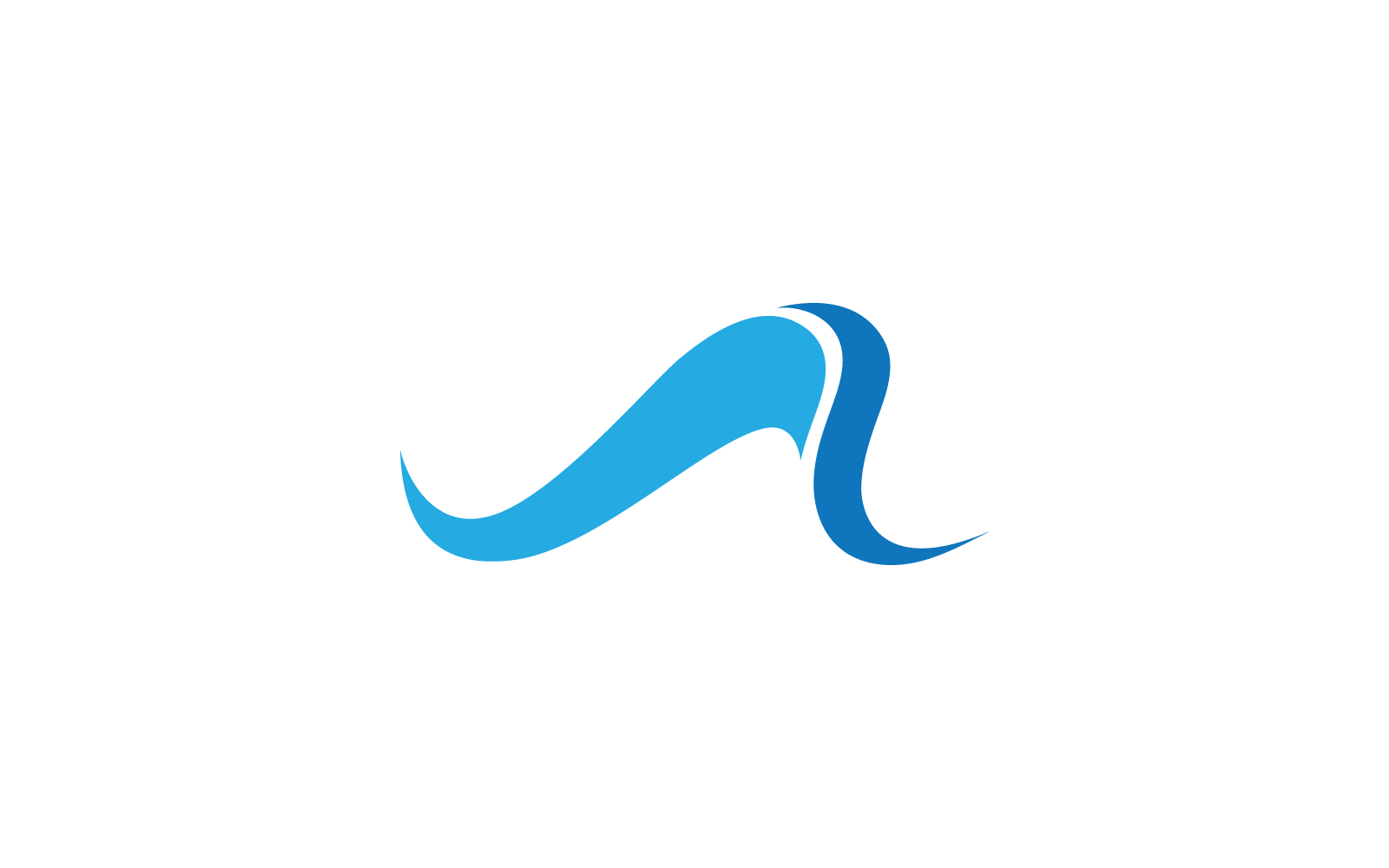 Modelo de vetor de logotipo de ilustração de onda de água