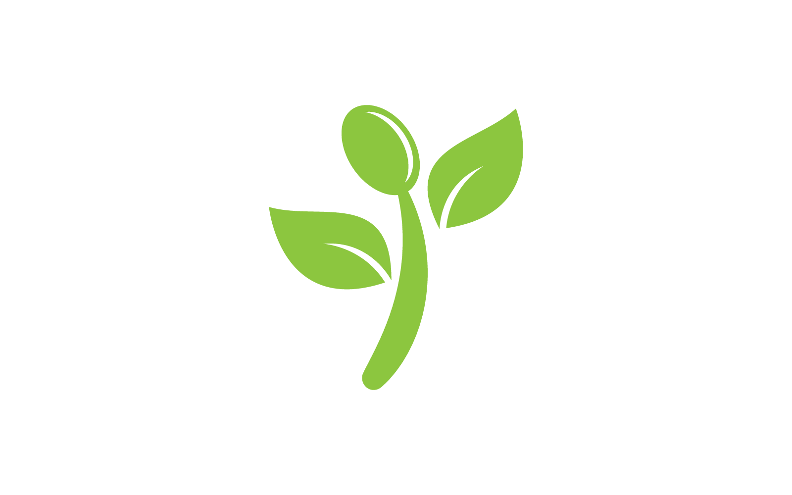 Nature food logo vector flat design template