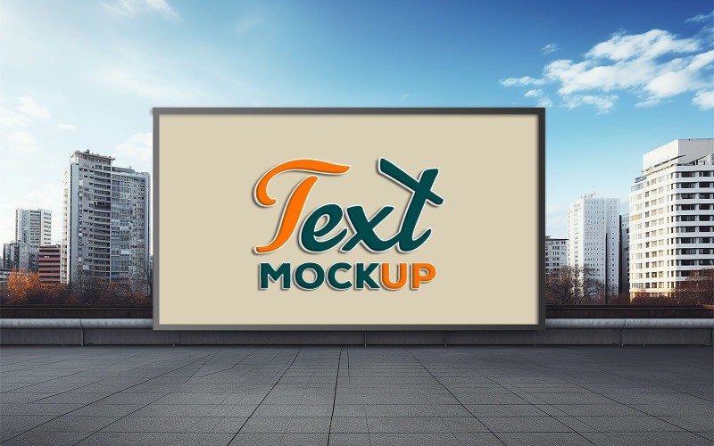 Outdoor billboard mockup billboard logo mockup biilboard on the city mockup Product Mockup