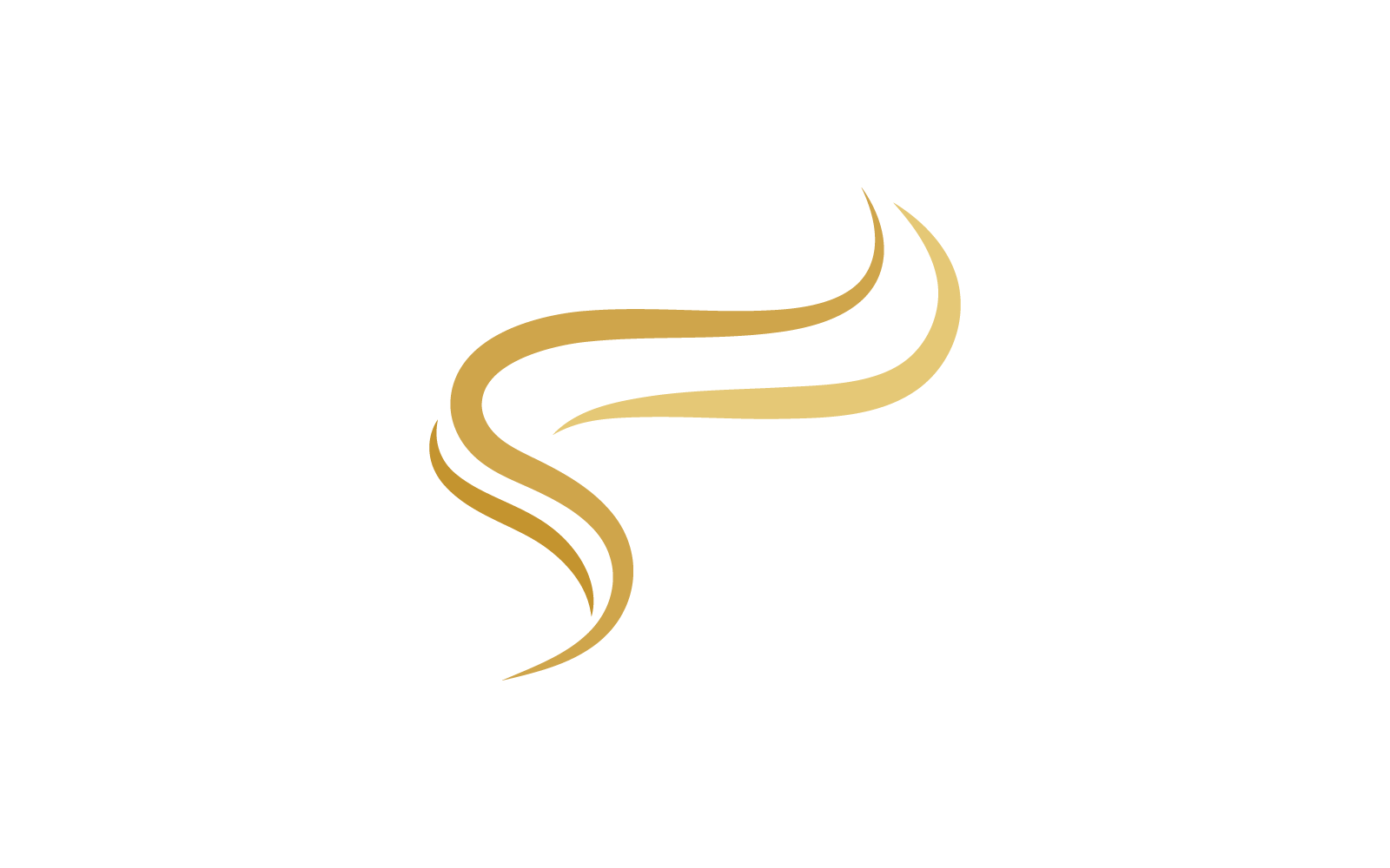 Plantilla de icono vectorial del logotipo de onda de cabello