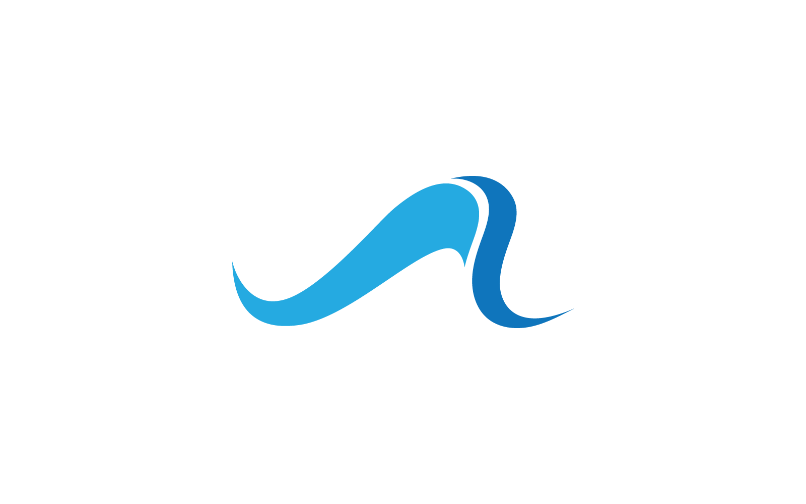 Plantilla vectorial del logotipo de ilustración de onda de agua