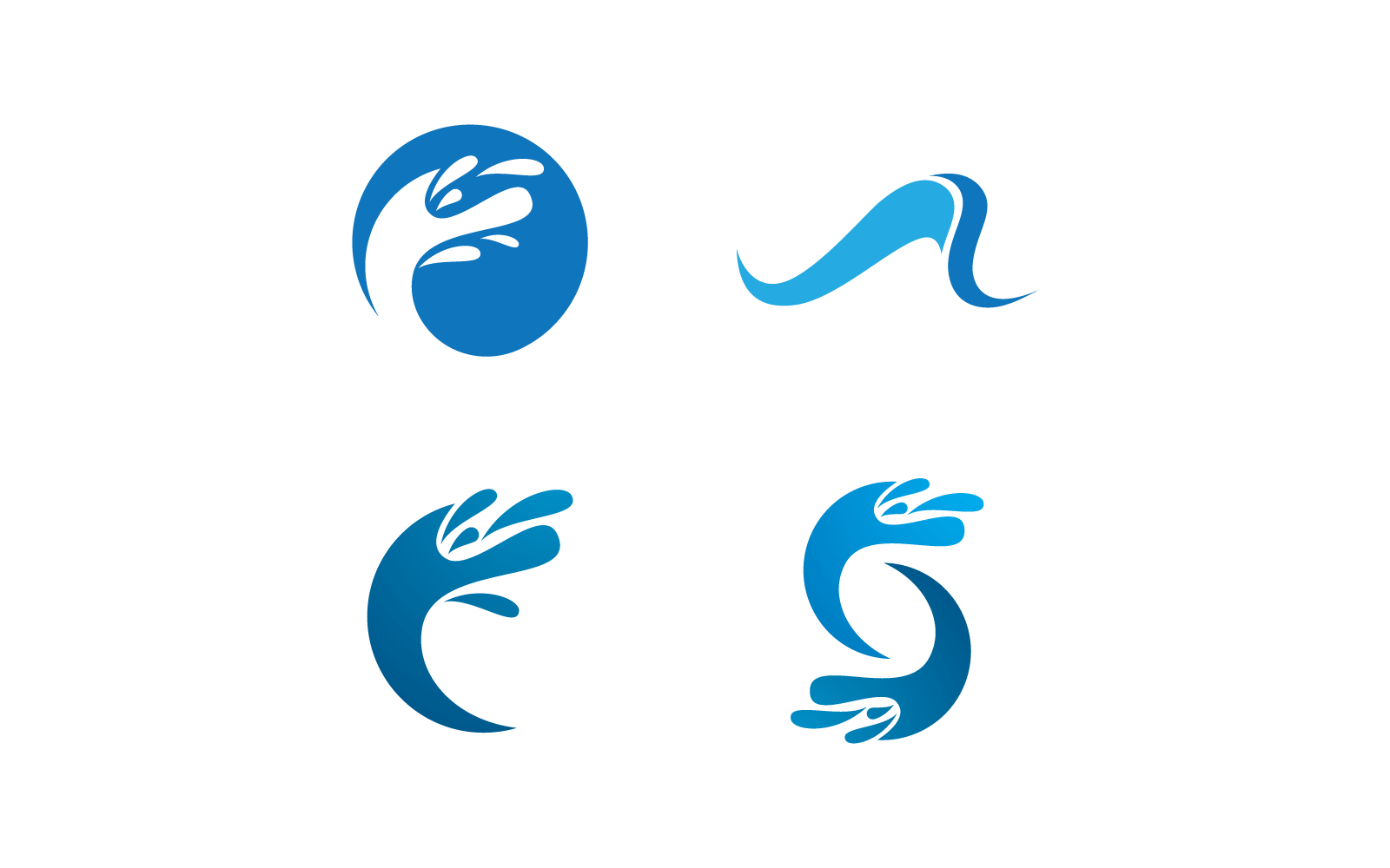 Water splash illustration vector design template Logo Template