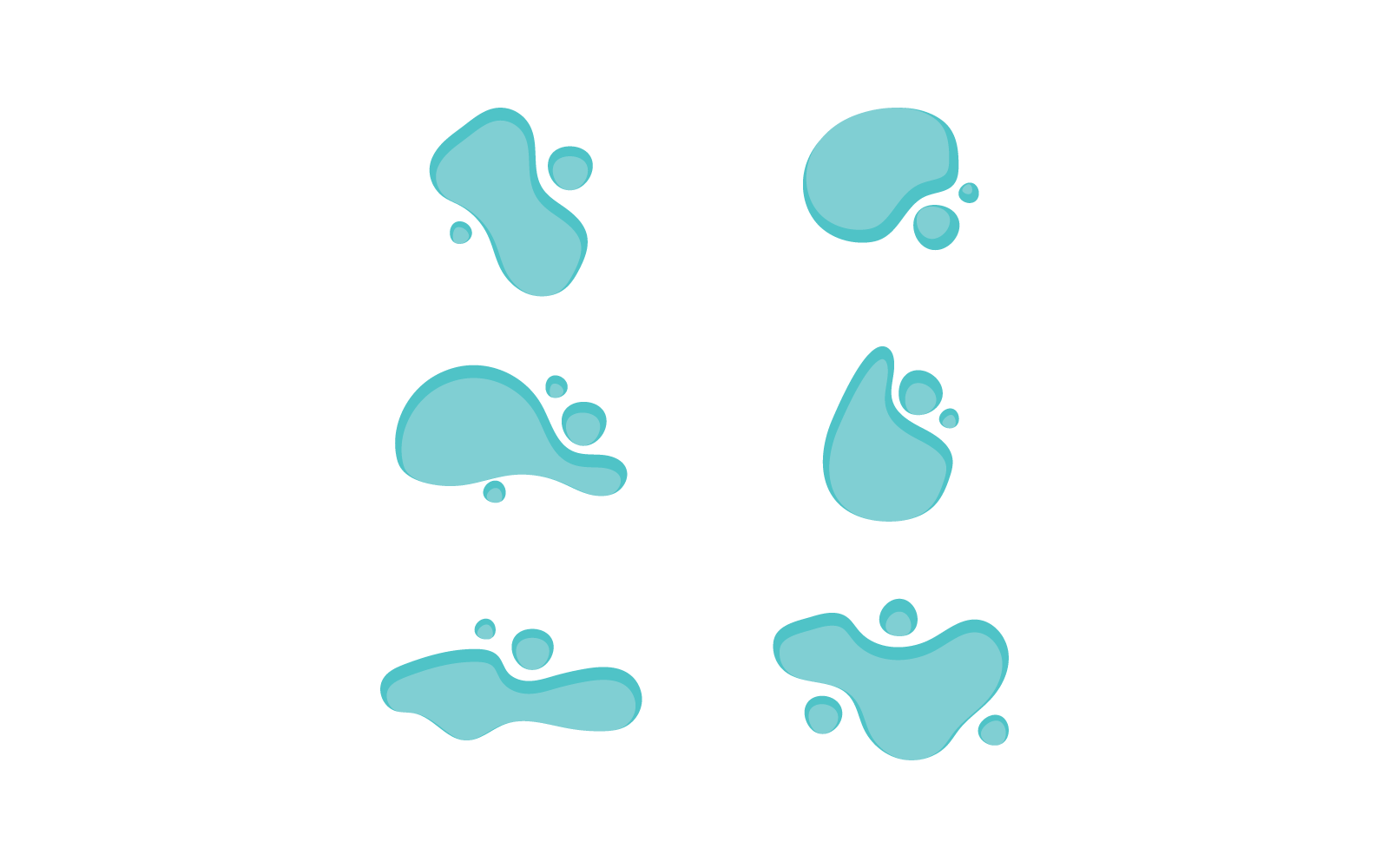 Water splash illustration vector design Logo Template