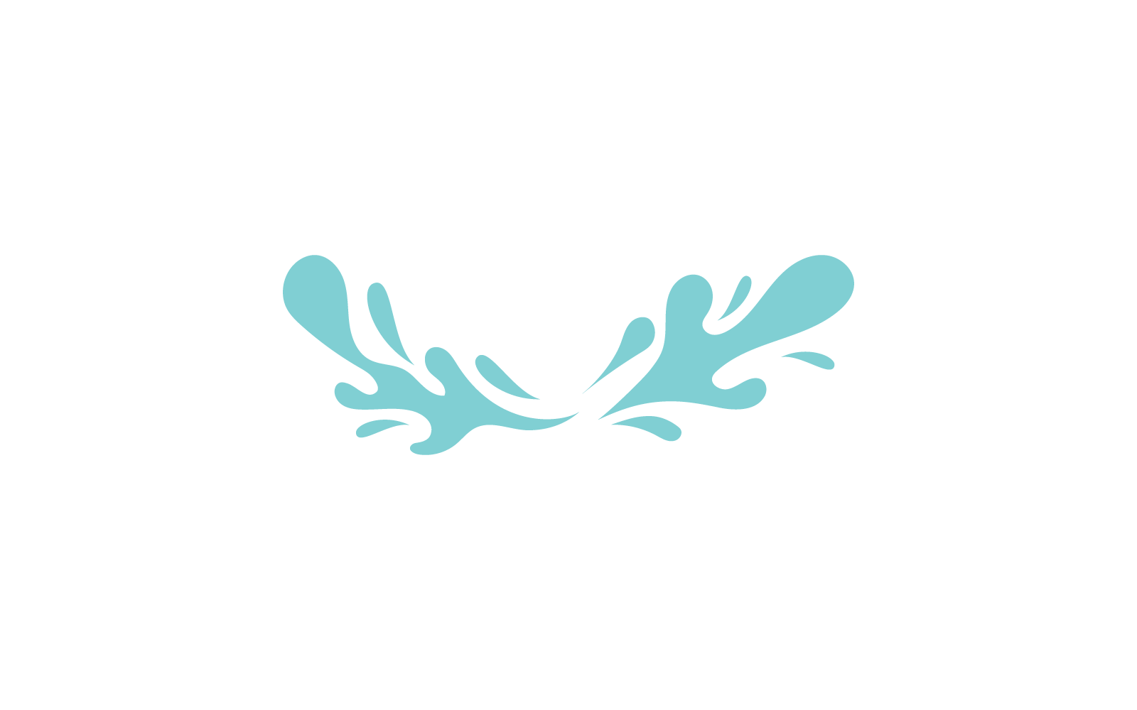 Water splash illustration vector icon flat design Logo Template
