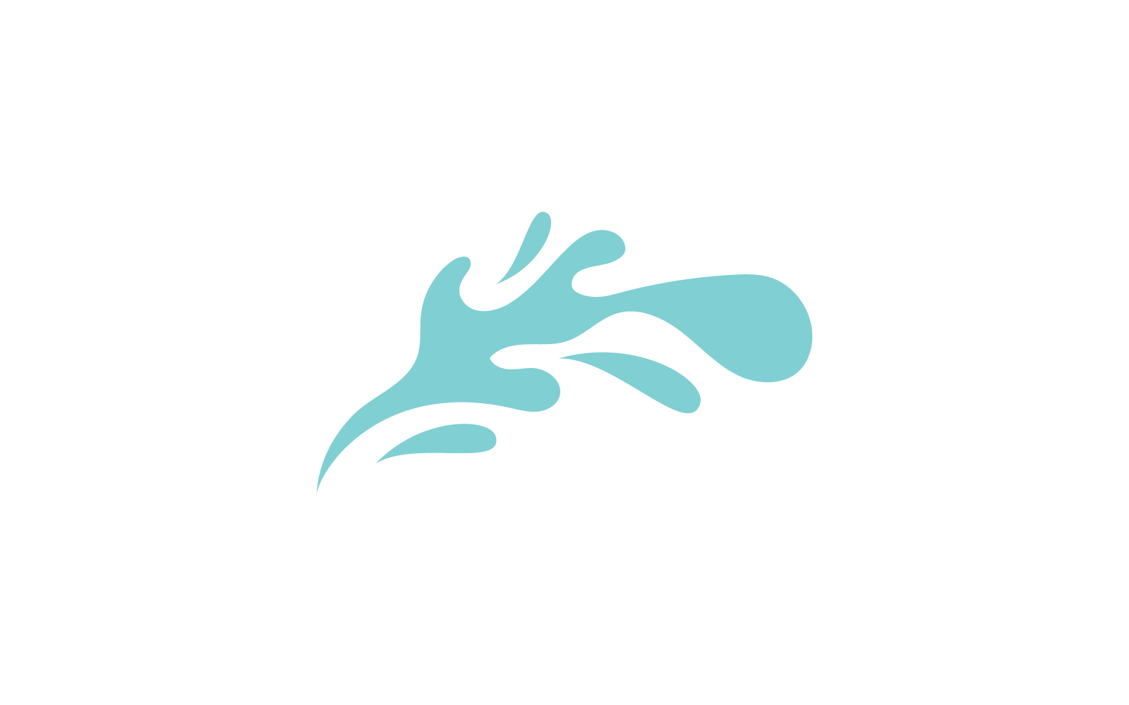 Water splash vector illustration flat design Logo Template