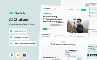 ChatMate - AI Chatbot Website Landing Page