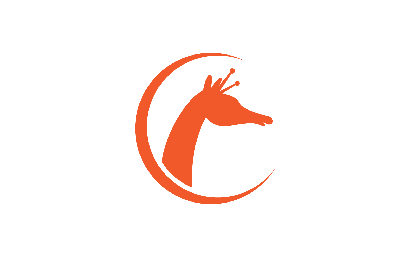 Giraffe logo illustration vector design template