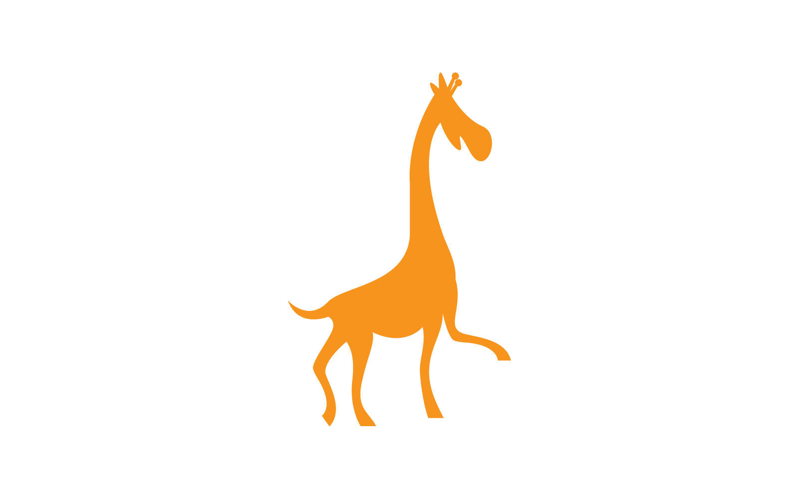 Giraffe logo illustration vector flat design Logo Template