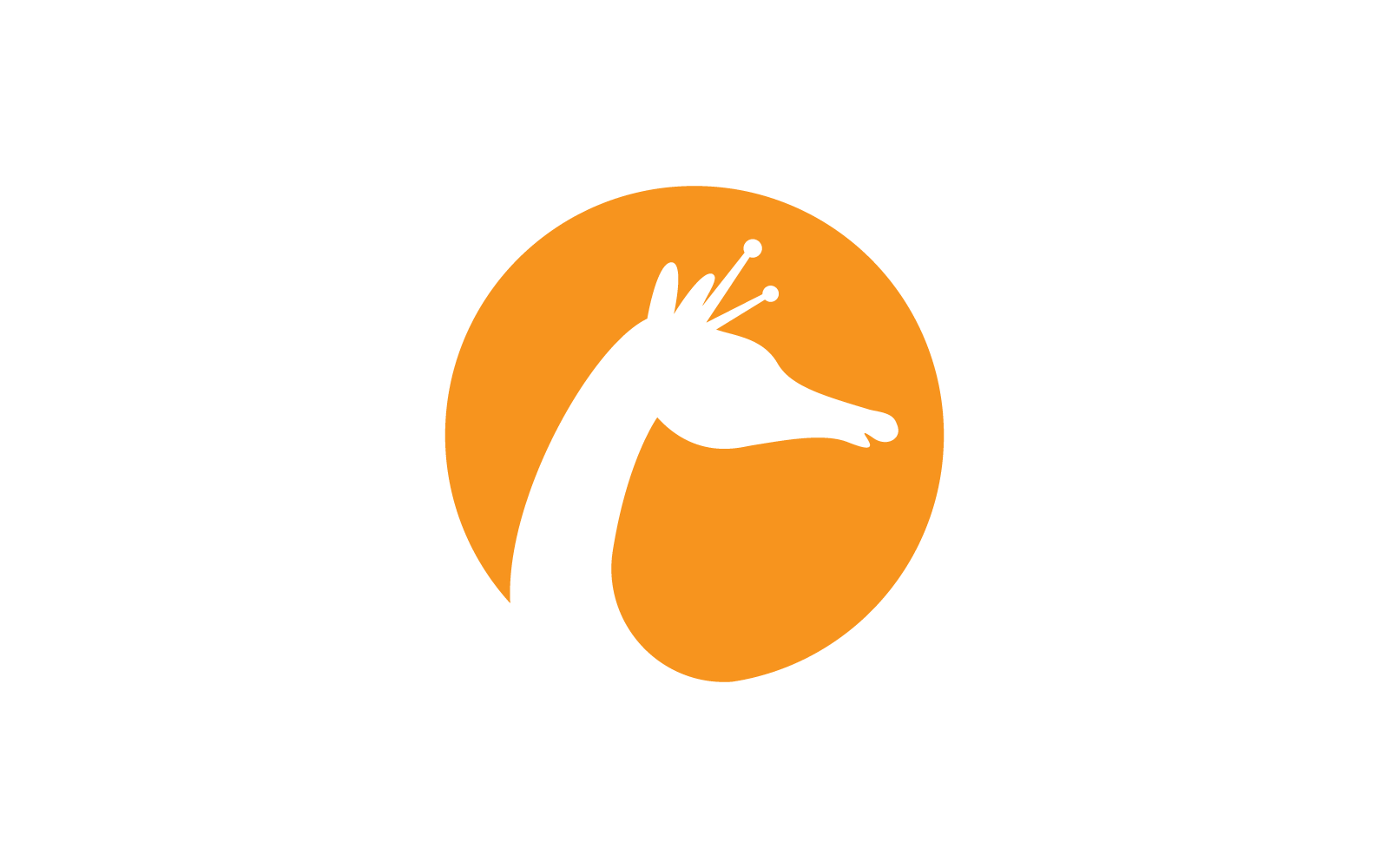 Giraffe logo illustration vector template design
