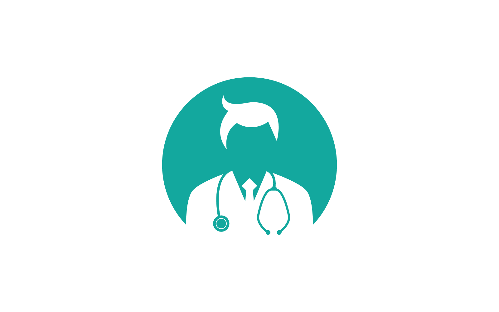 Illustration of health workers,doctor and nurse design template Logo Template