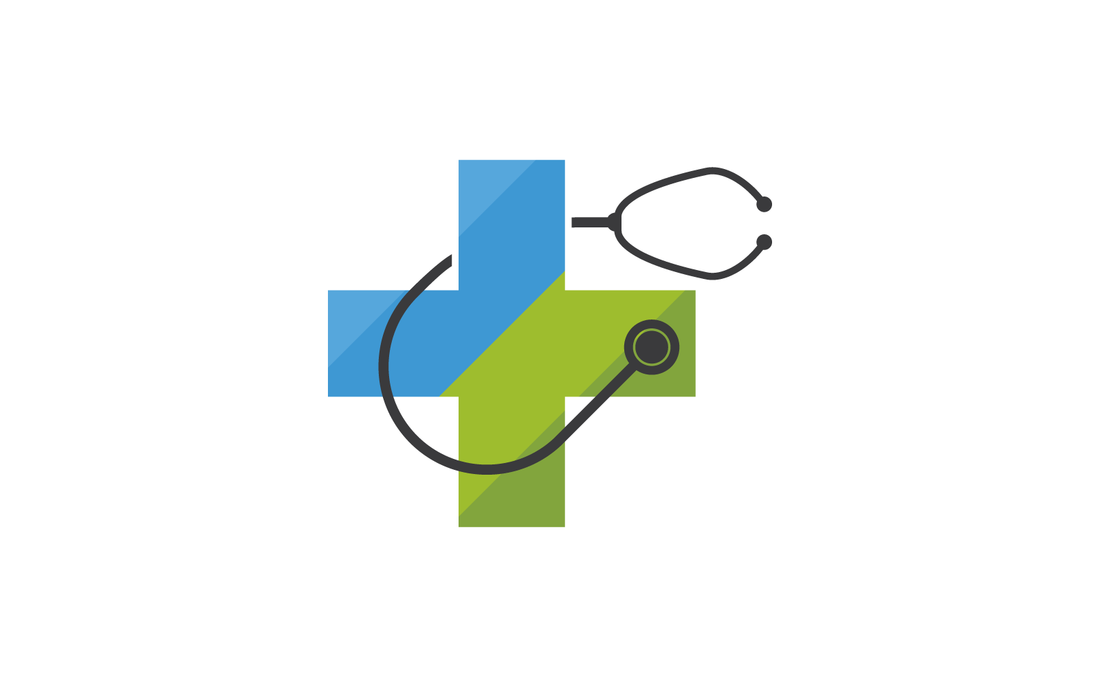 Ilustración de diseño de vector de plantilla de logotipo de cruz médica