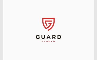Letter G Shield Security Protect Logo