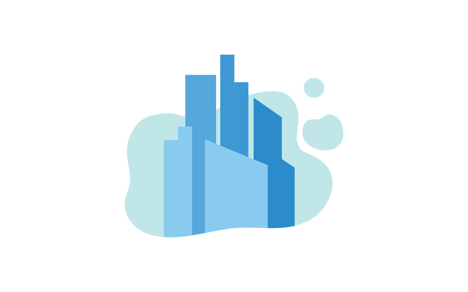 Modern City skyline vector design illustration template