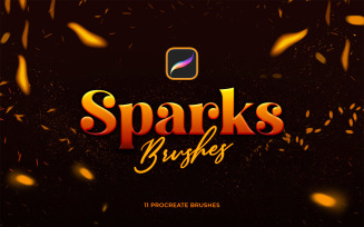 Realistic Sparks Procreate Brushes