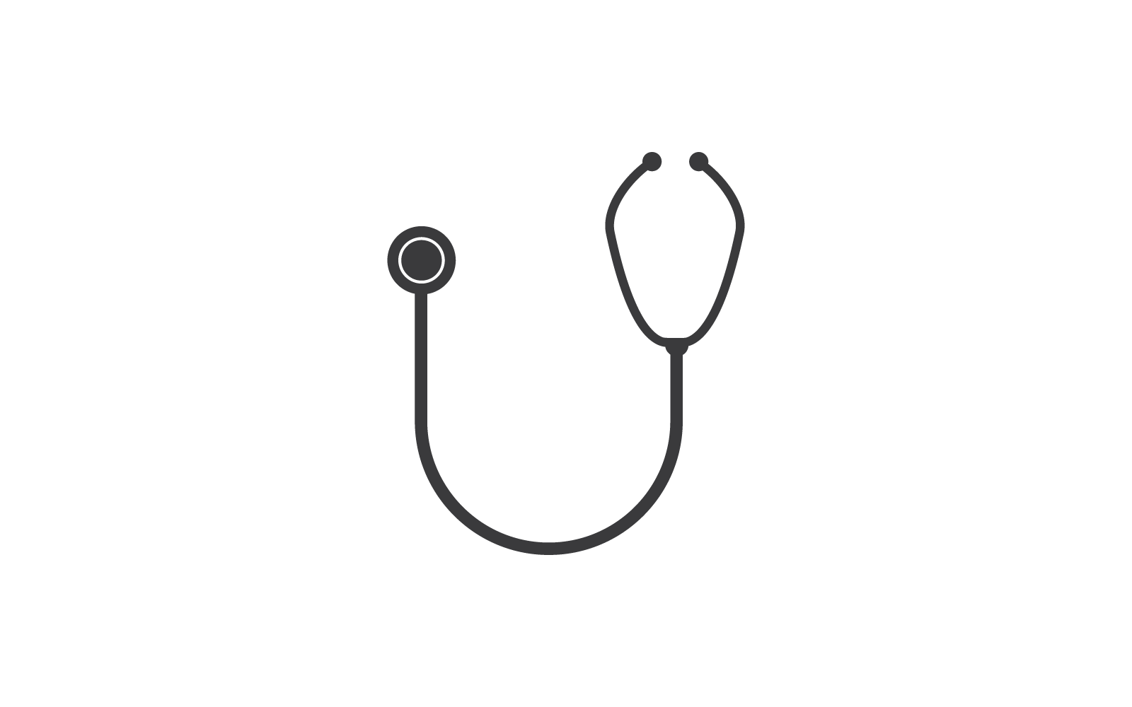 Stethoscope icon illustration vector flat design Logo Template