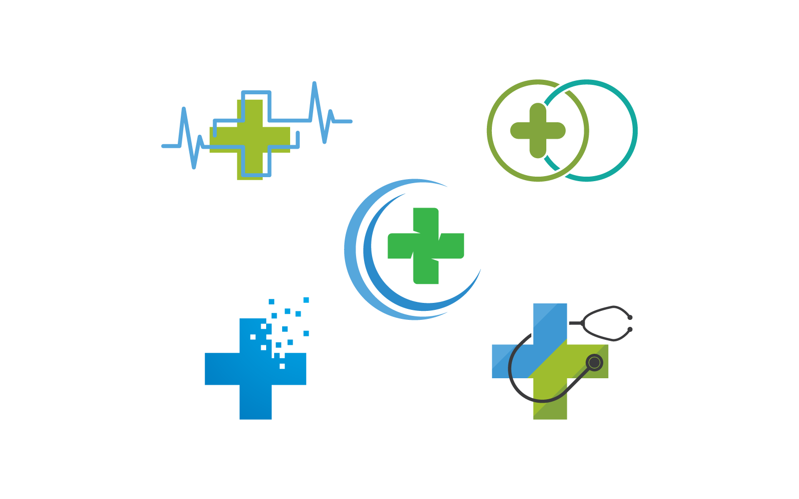 Ilustracja Krzyża Medycznego Szablon logo Szablon projektu wektora