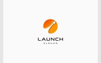 Launch Rocket Arrow Up Logo