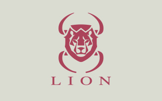 Lion Logo Design Template V18