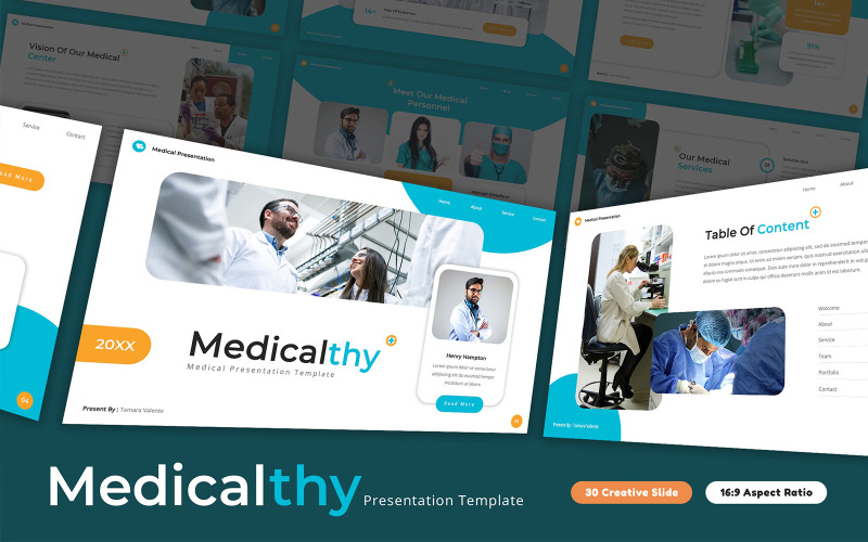 Medicalthy - Medical Google Slides Template