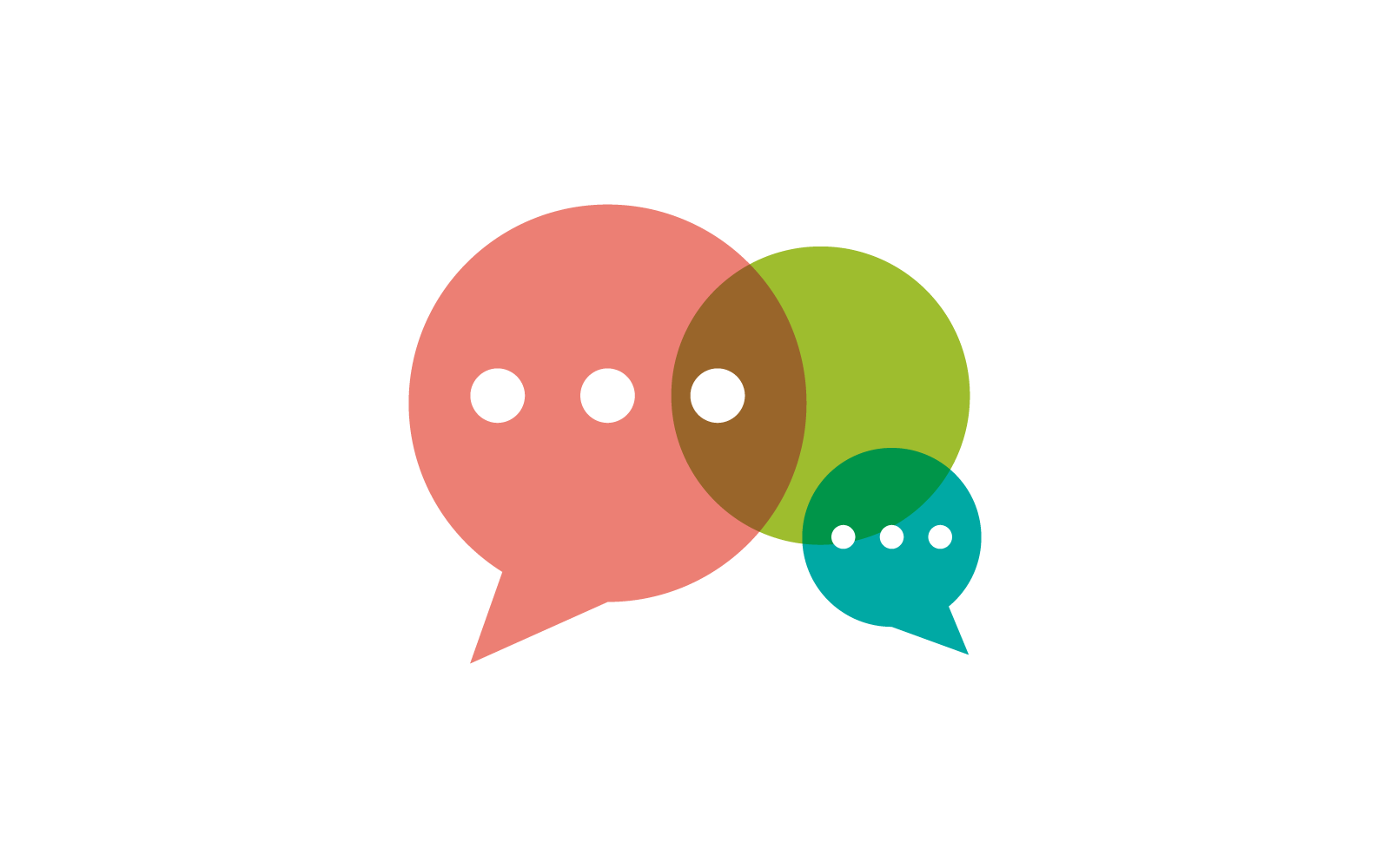 Speech bubble logo vector design template
