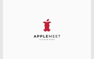Apple Fruit People Meeting Logo
