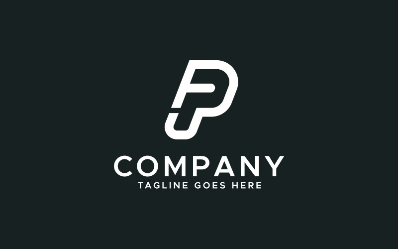 FP letter minimal logo design template Logo Template
