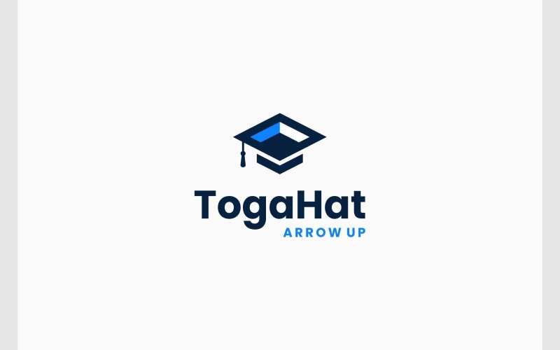 Graduation Hat Education Arrow Up Success Logo Logo Template