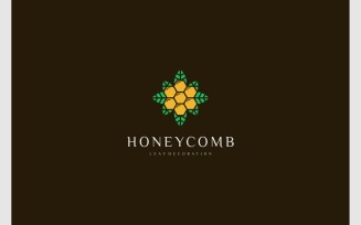 Honeycomb Leaf Natural Logo