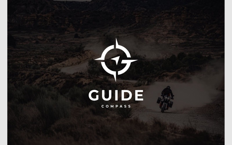 Letter G Compass Navigation Logo Logo Template