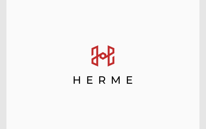 Letter H Geometric Modern Logo Logo Template