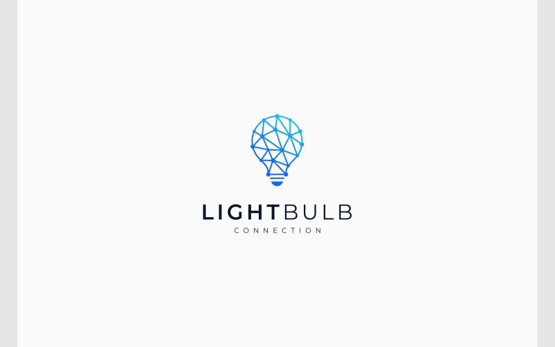 Light Bulb Connection Technology Logo Logo Template
