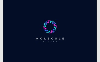 Molecule Circle Particle Science Logo