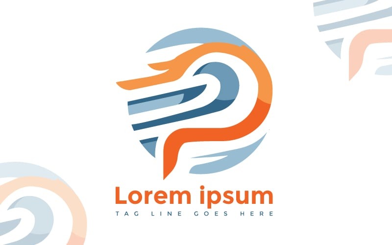 Sleek and Modern P Letter Logo Design for Businesses Logo Template
