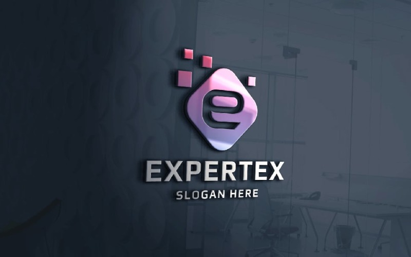 Expertex Letter E Logo Temp Logo Template