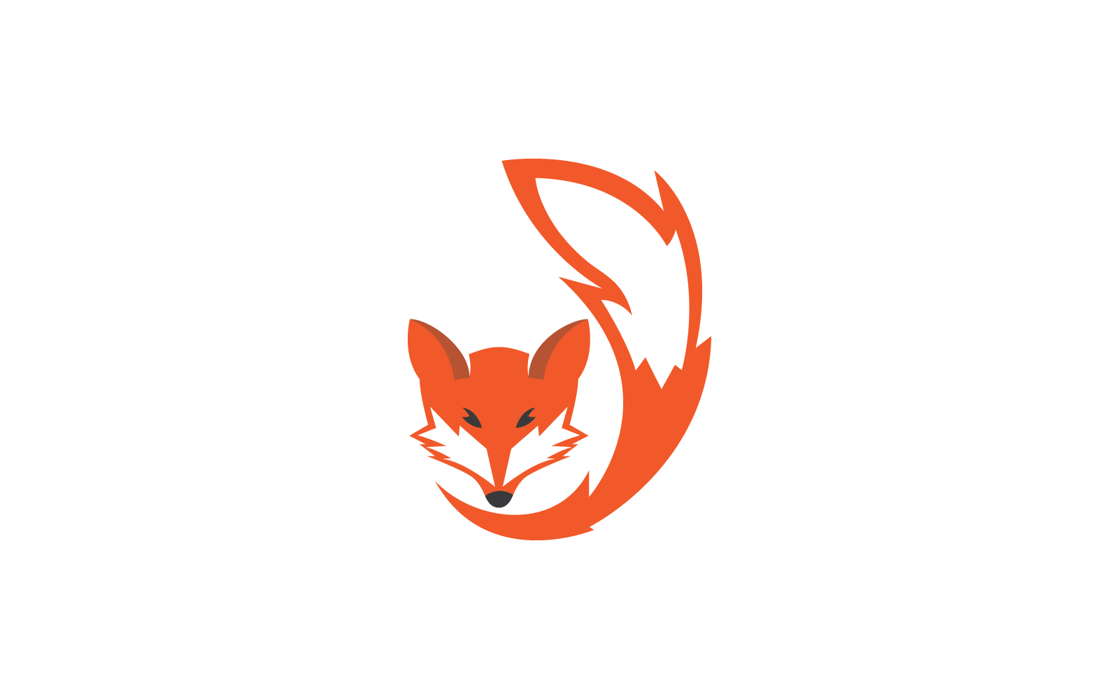 Fox logo illustratie vector pictogrammalplaatje