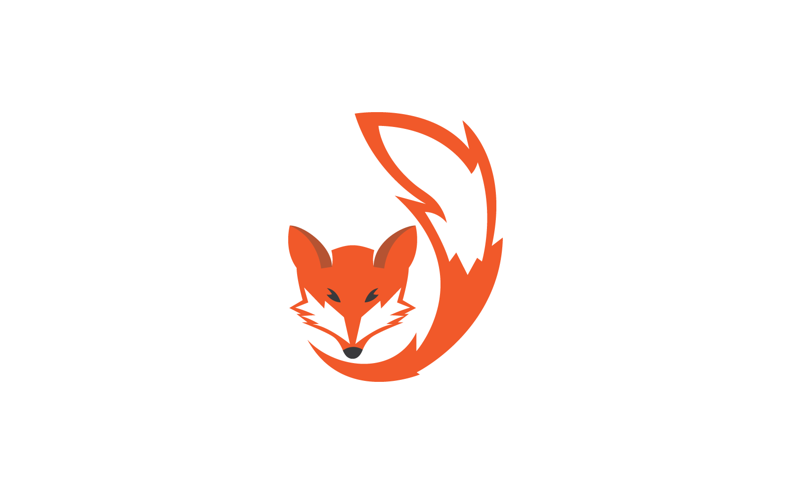 Fox logo illustration icon vector template