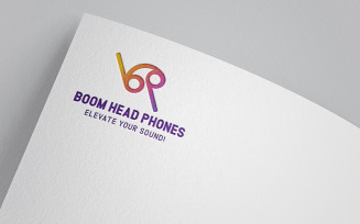 Multi-purpose Headphones company logo template