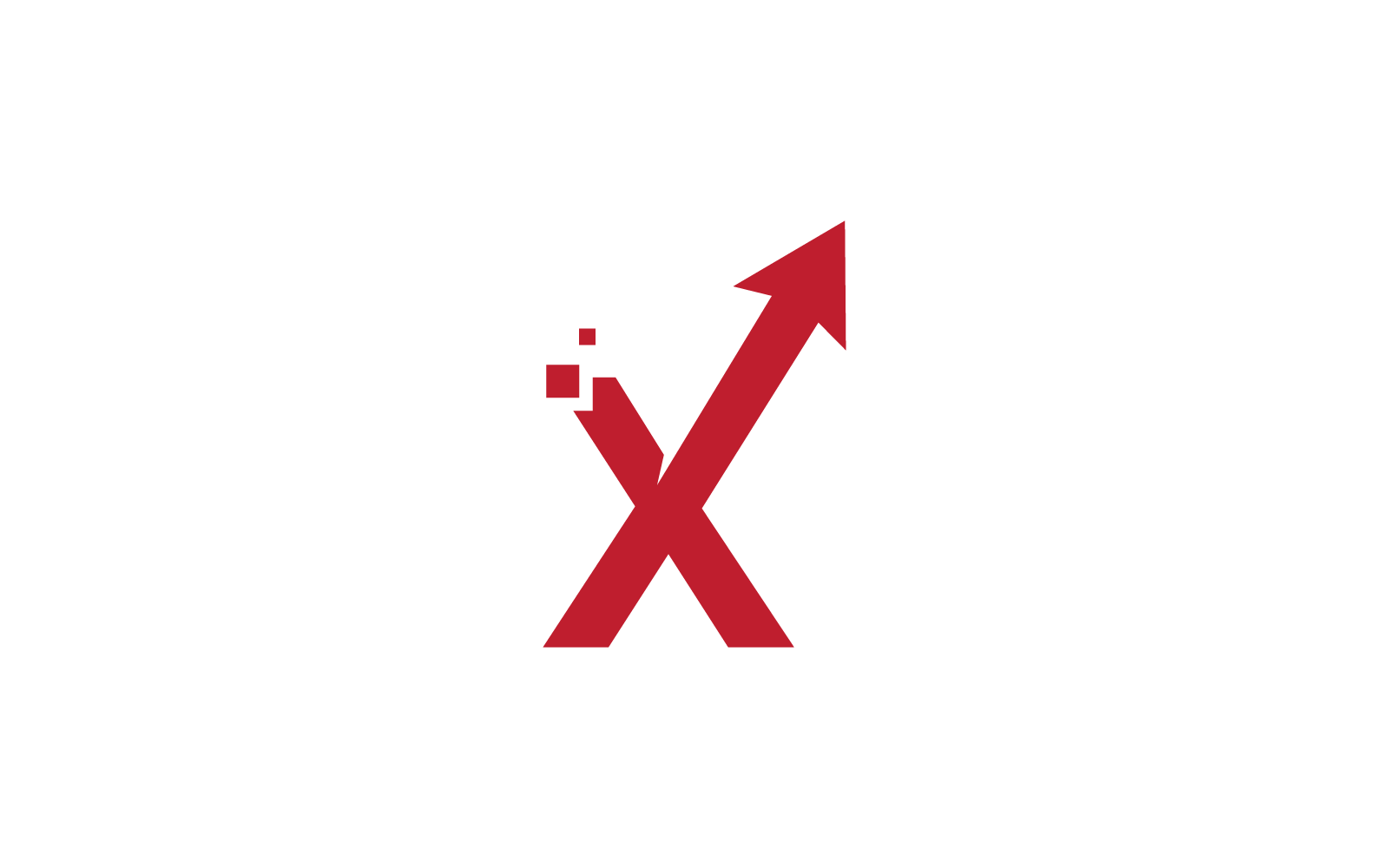 Arrow initial letter technology logo illustration vector icon